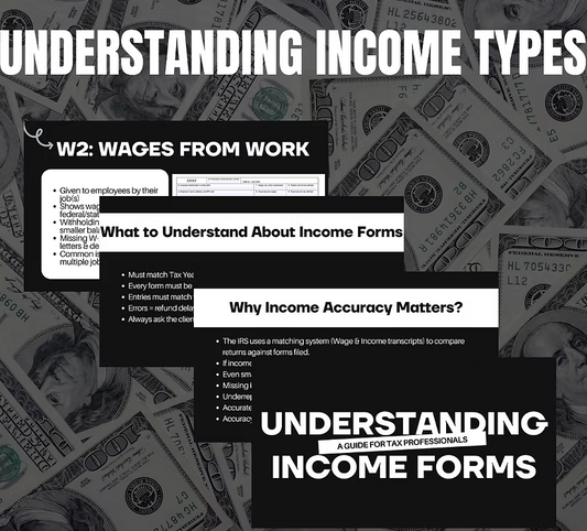 Understanding Income Types Training Slides