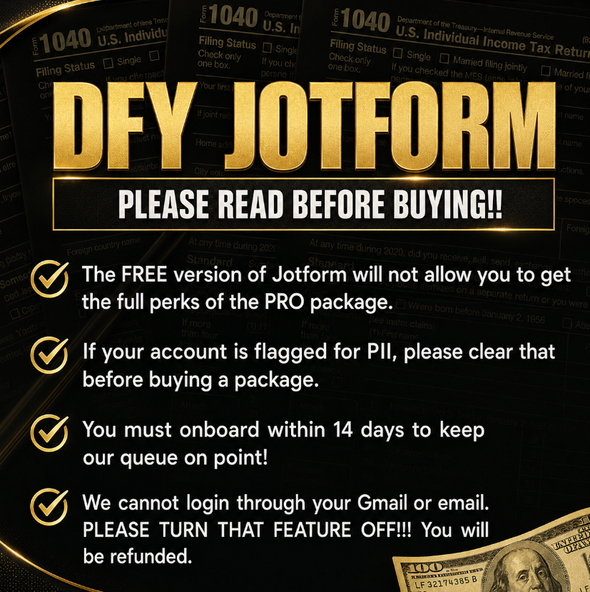 JOTFORM BUILDOUT